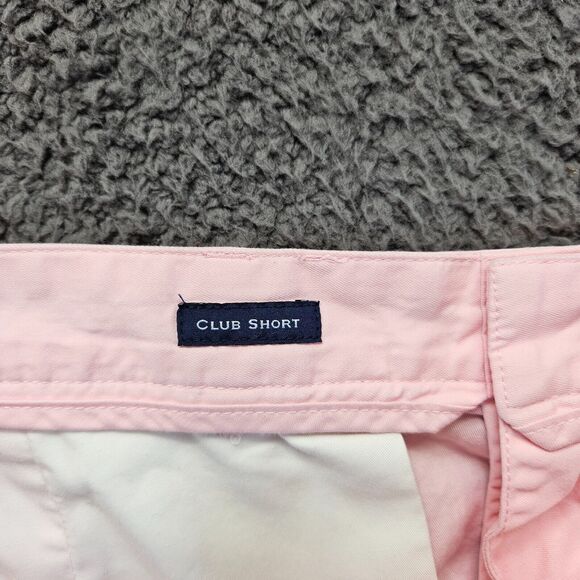 Vineyard Vines Club Short Mens Size 34 Pink Cotton Chino Flat Front‎ - Picture 7 of 10